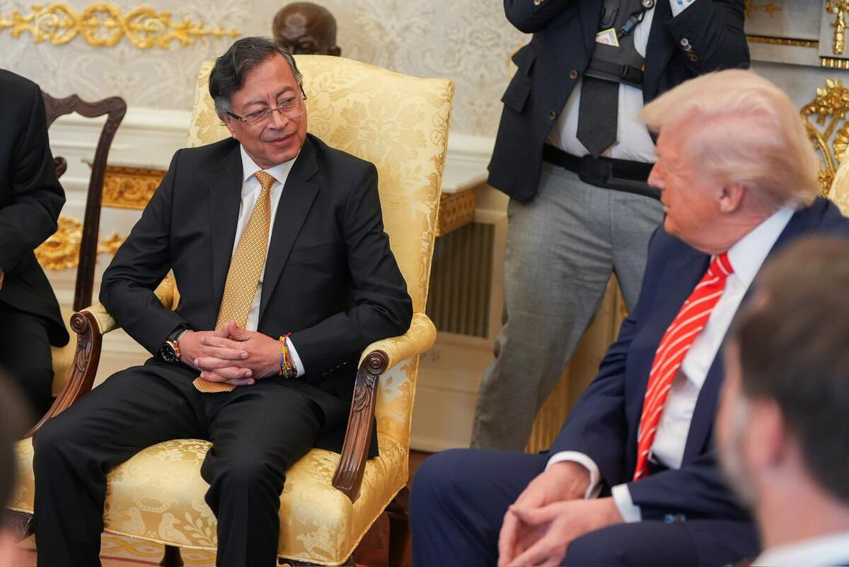 Imágenes de la reunión entre los presidentes Donald Trump y Gustavo Petro en la Casa Blanca. (Presidencia de Colombia)