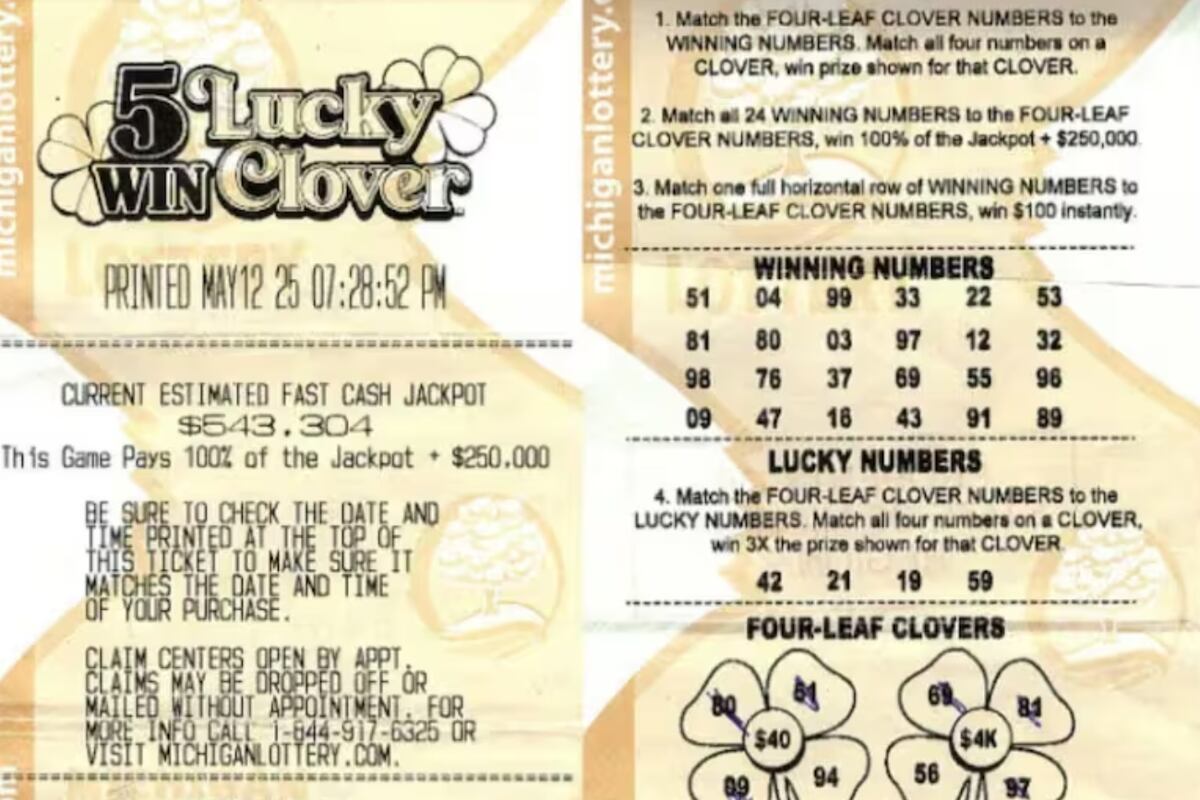 Sorteo de 5 Win Lucky Clover Fast Cash.