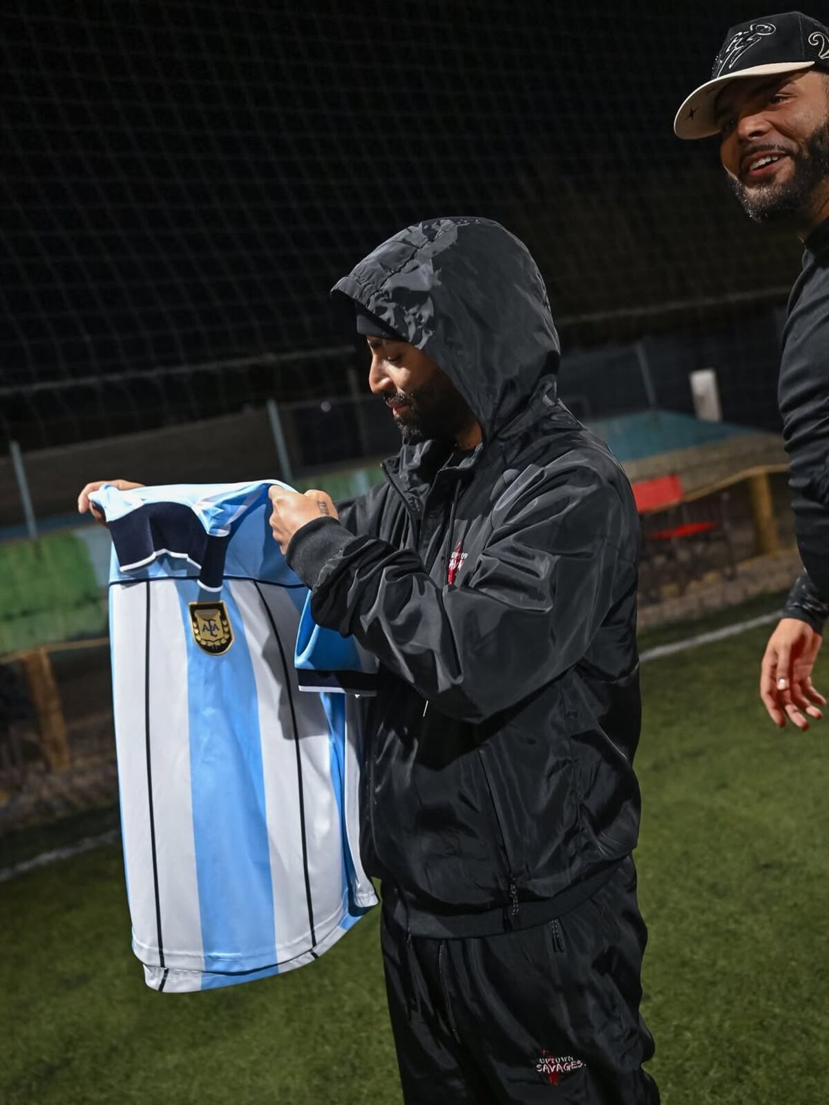 María Becerra jugó al fútbol con Arcangel (Instagram de María Becerra)