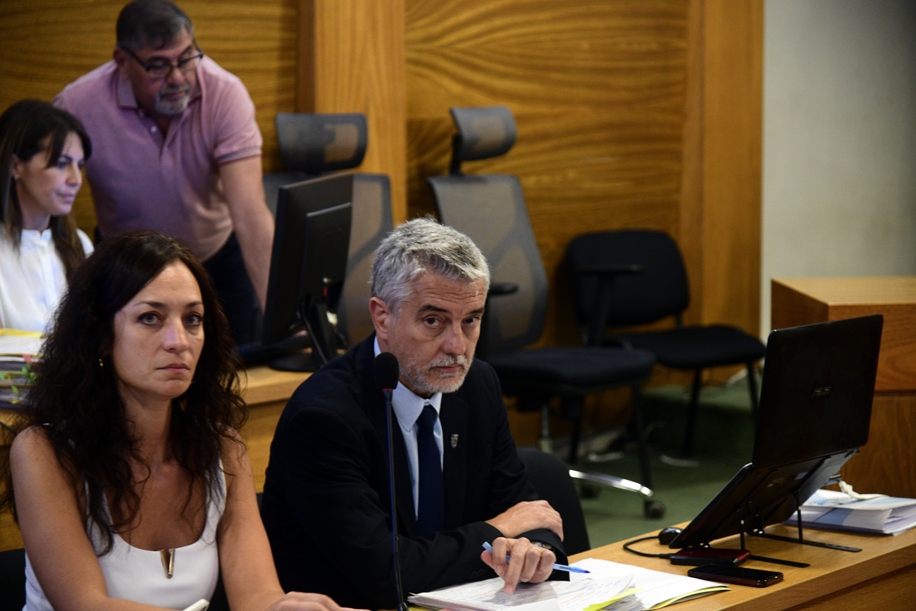 Acusadores. El fiscal de cámara Fernando López Villagra y su auxiliar Eugenia Navarro. (Ramiro Pereyra / La Voz)