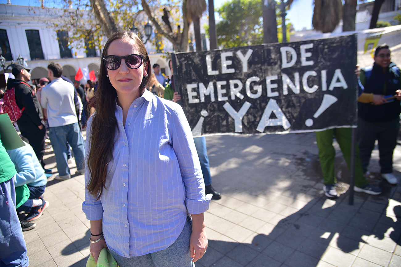 Paro y movilización de sectores de discapacidad en defensa a la ley de Emergencia en Discapacidad y en rechazo al veto presidencial. (Pedro Castillo / La Voz)