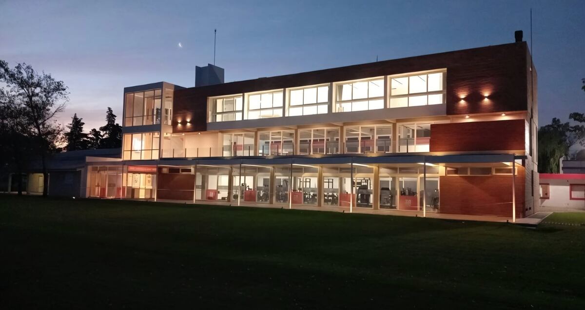 El nuevo edificio en el predio de Instituto. Foto publicada por el presidente Cavagliatto. (Instagram).