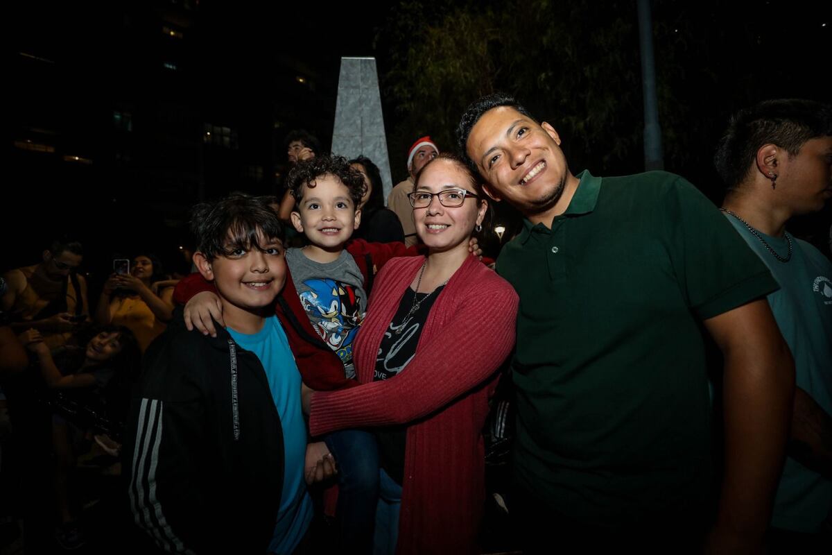 En fotos y videos, así se ve el arbolito de Navidad gigante de Córdoba. (Prensa Gobierno)
