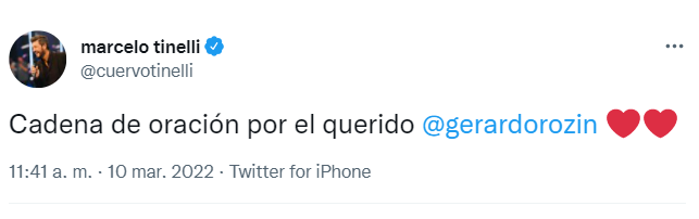 Los mensajes de Marcelo Tinelli para Rozín.