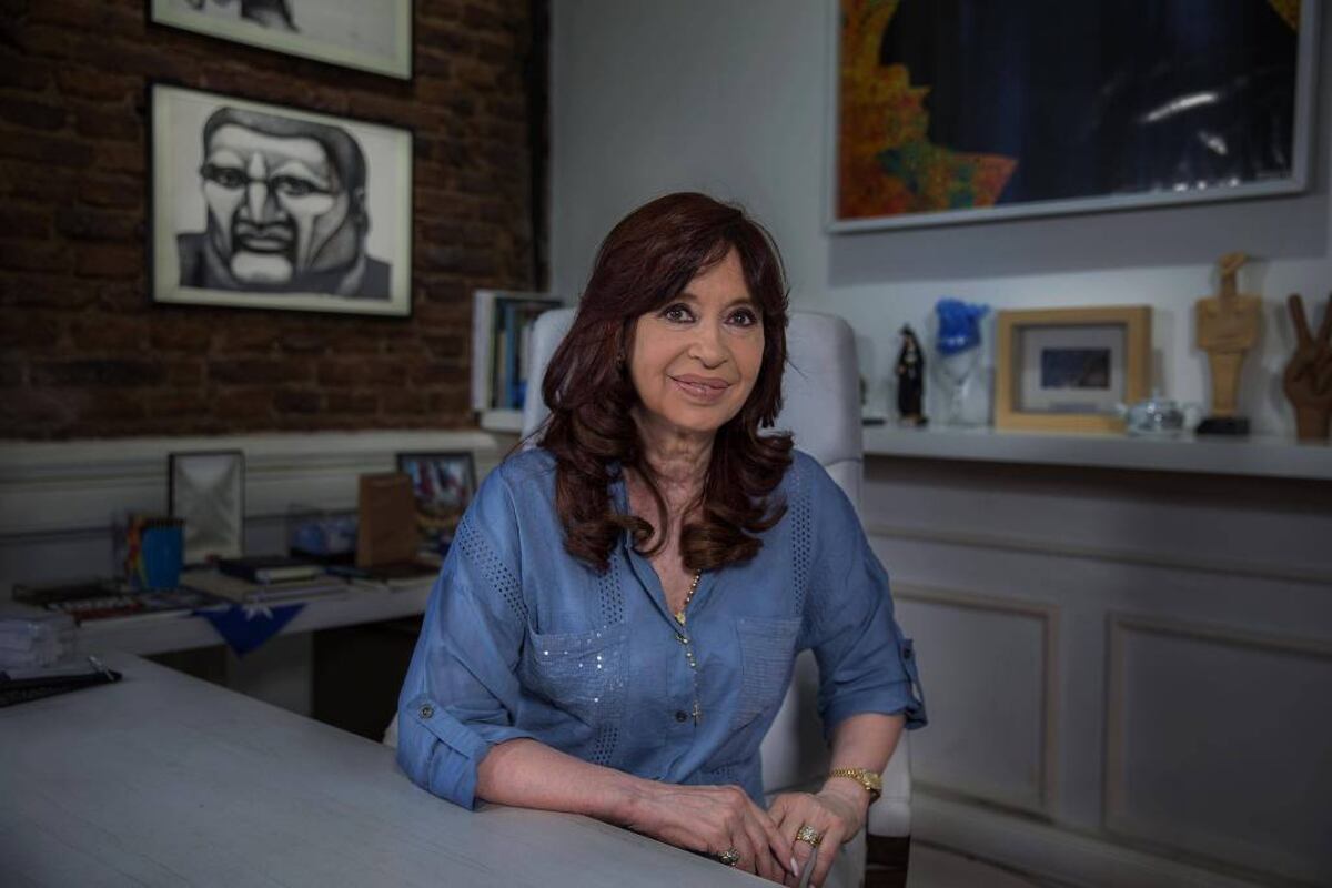 Cristina Kirchner en la entrevista con Folha de Sao Paulo.