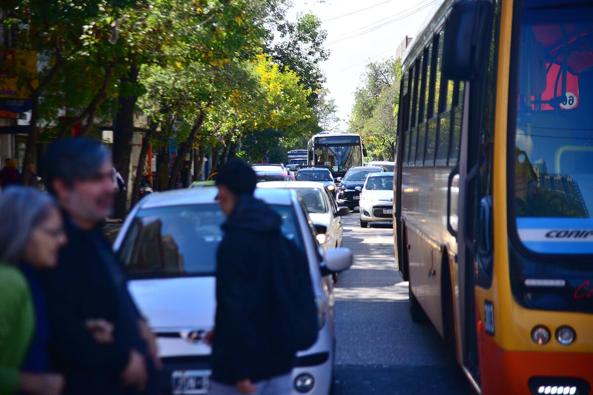 Protesta en Córdoba. Caos de tránsito en la ciudad. (Pedro Castillo / La Voz)