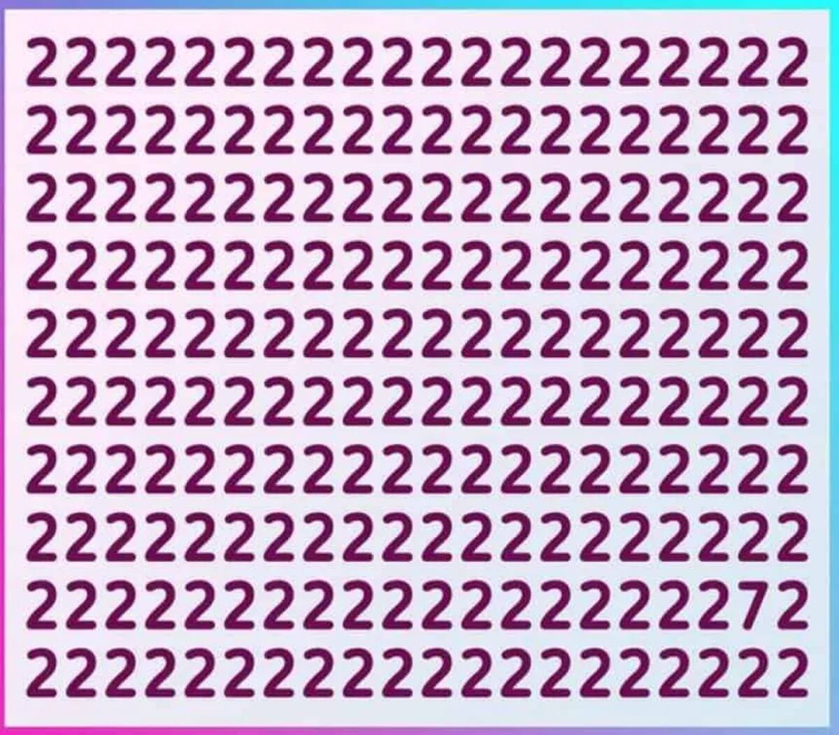 Desafío viral: encontrar el número 7 en 10 segundos. (Web)