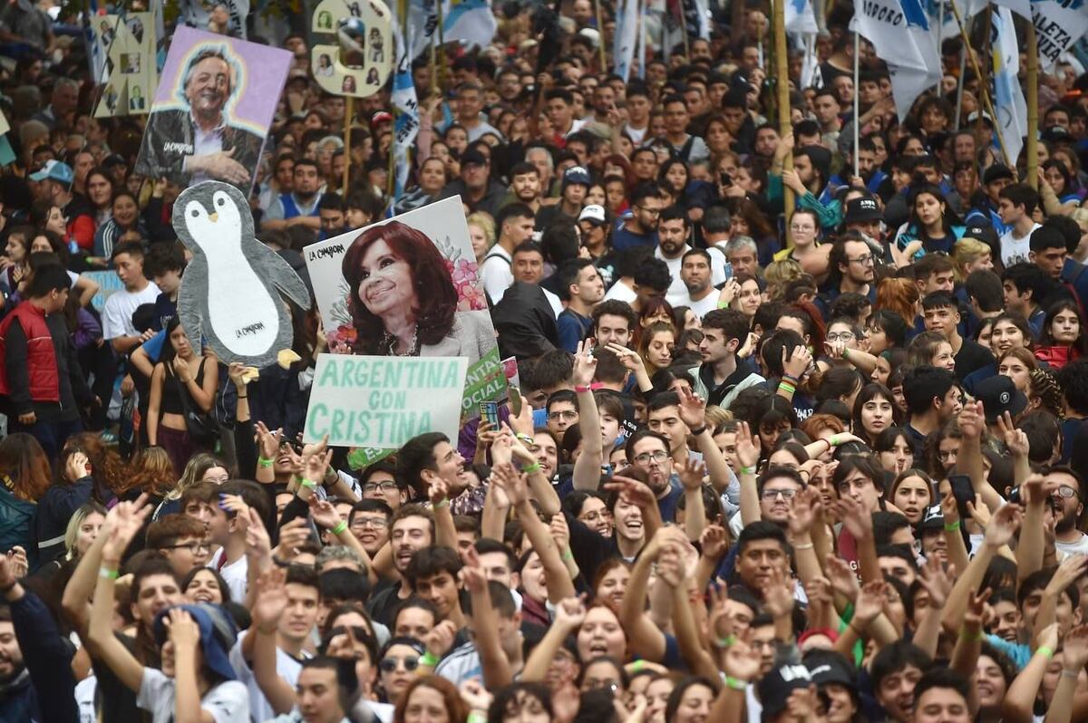 Acto de Cristina Kirchner en Plaza de Mayo. (Federico López Claro)