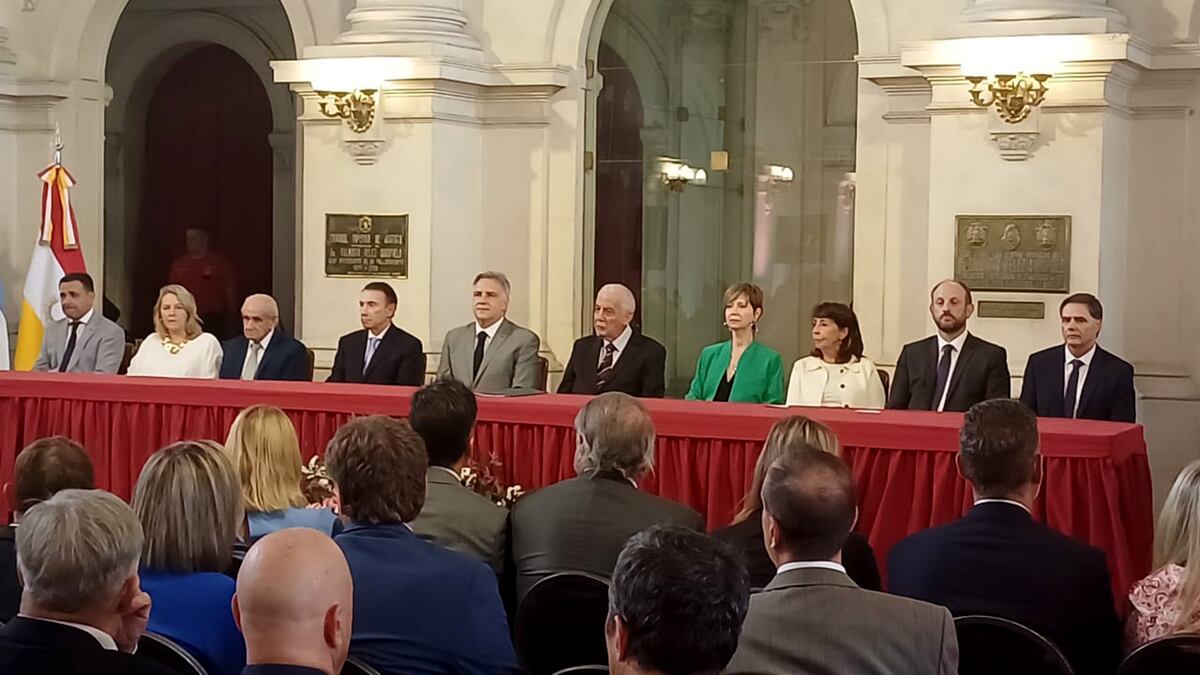 Apertura del año judicial en el Salón Pasos Perdidos de Tribunales 1, Córdoba. (José Gabriel Hernández / La Voz)