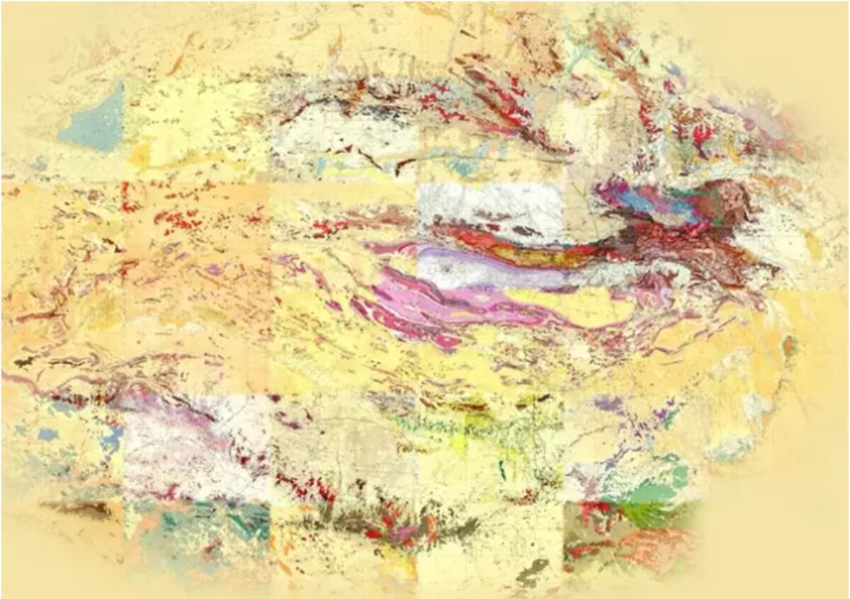 Un mapa de geología de superficie de la propuesta Estructura de Impacto Precámbrica-Cámbrica Masiva australiana. Foto: Europa Press.