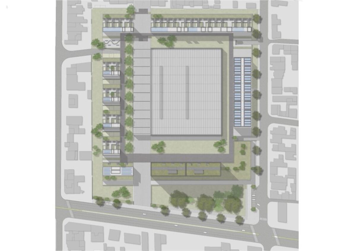 El proyecto plantea la transformación de una superficie comercial en un espacio de viviendas y usos múltiples (La Voz).