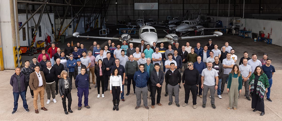 El equipo de AEMSA antes del cierre de la empresa estatal.