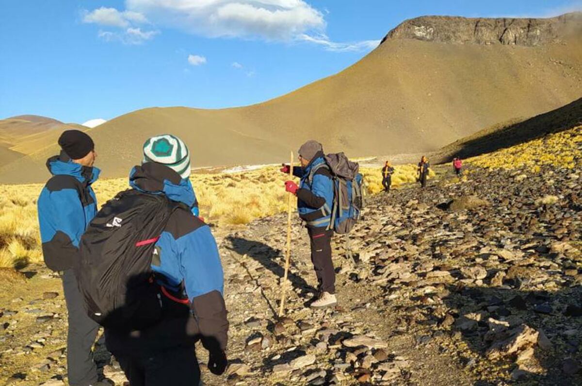 El operativo de búsqueda. (Gendarmería Nacional)