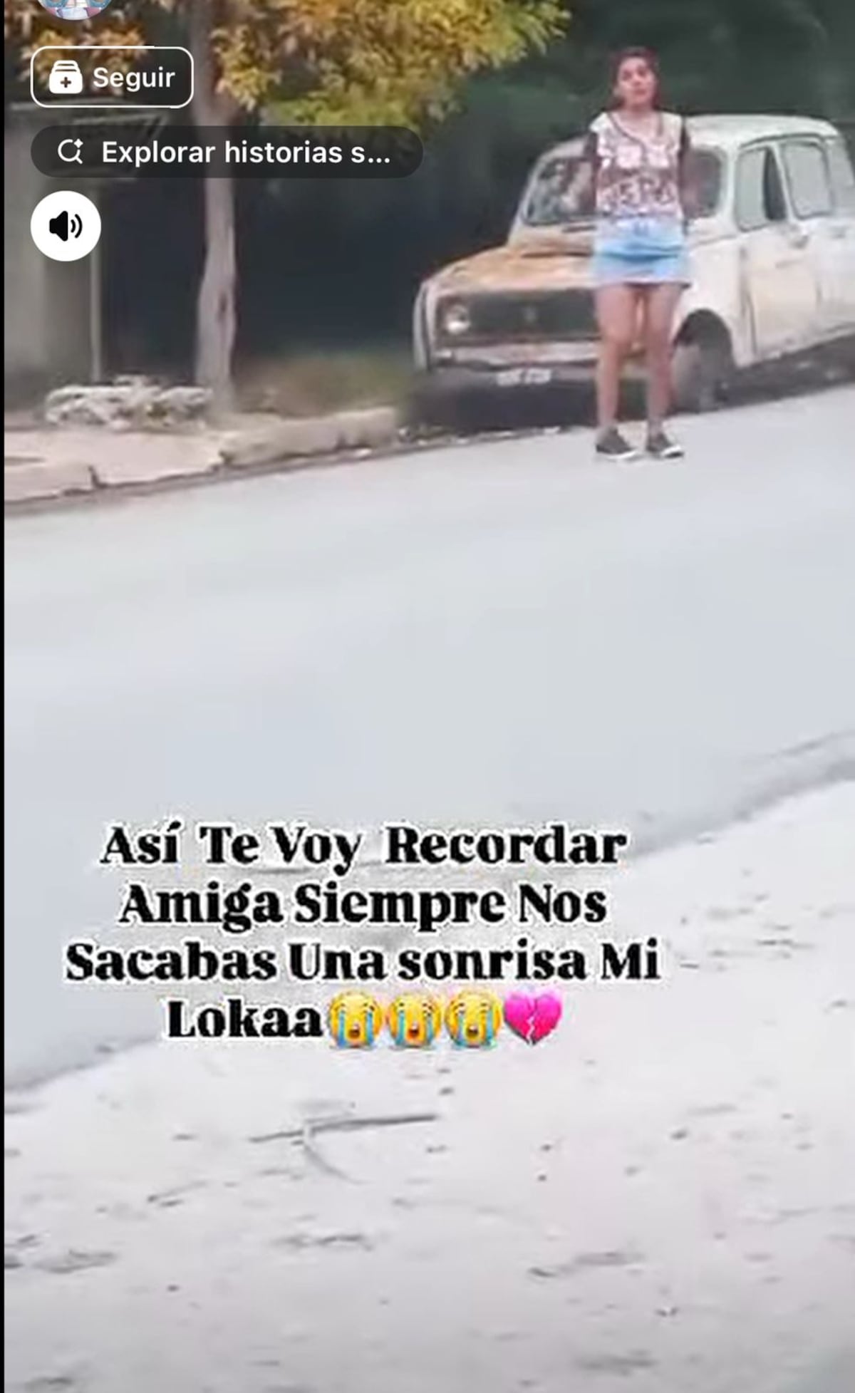 Captura de las palabras de amigos y familiares vía Facebook, acompañadas de una foto de Brenda Torres.