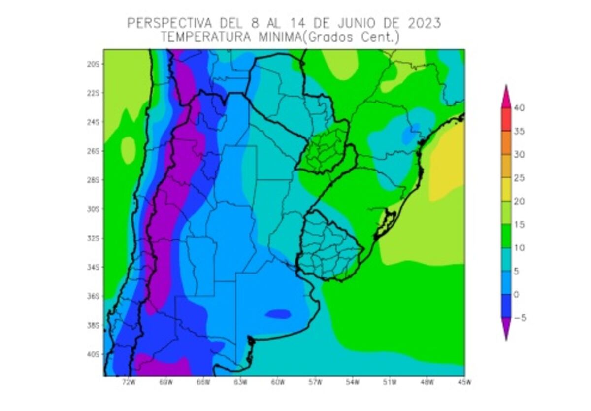 Las temperaturas mínimas en Córdoba