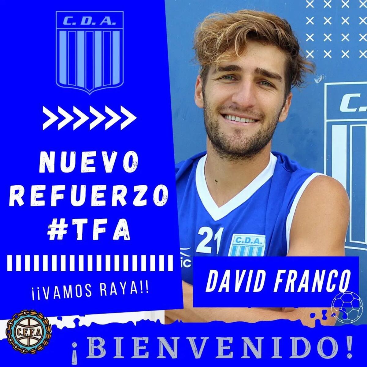 El mediocampista David Franco es uno de los refuerzos más importantes que sumó Argentino de Monte Maíz. Viene de jugar en Primera Nacional. (Prensa Argentino Monte Maíz).