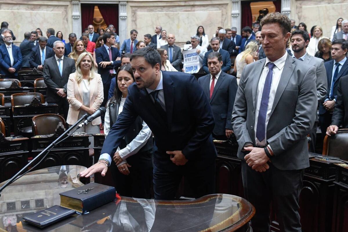 Diputados. Así juró Enrique Lluch este miércoles 3 de diciembre.