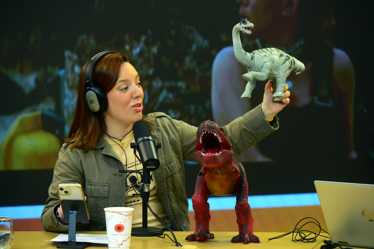 En la primera mañana de La Voz en Vivo jugamos con dinos de cara al estreno de "Jurassic World: Renace" (Nicolás Bravo / La Voz)