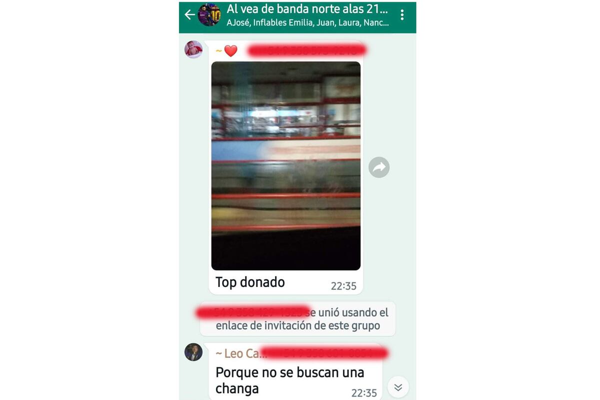 Río Cuarto. Cómo se organizaban los robos a través de un grupo de Whatsapp. (Gentileza)