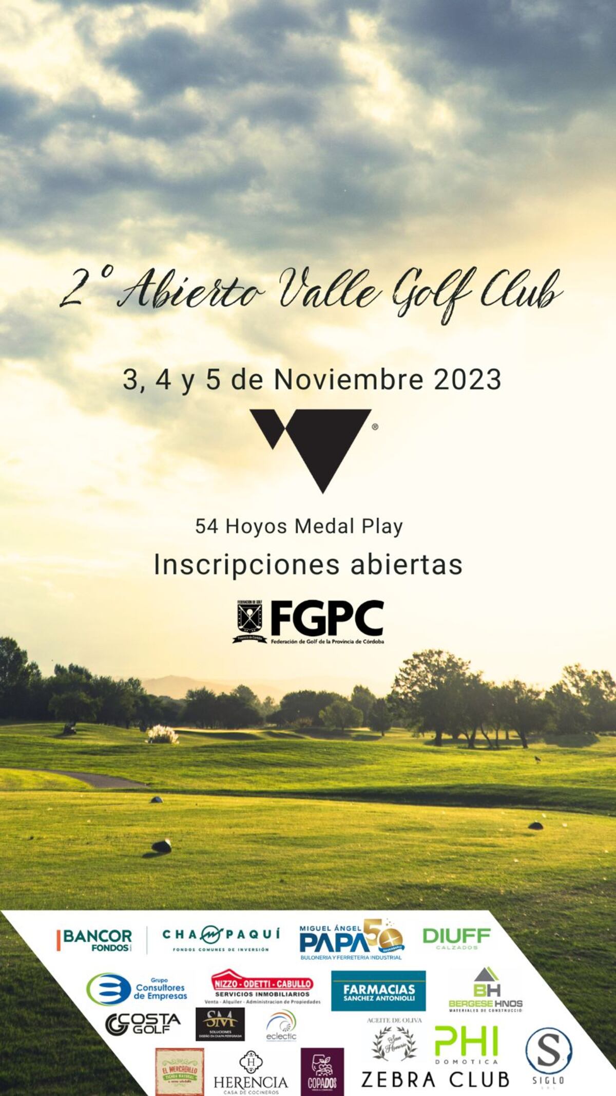 Valle del Golf se apresta a recibir a su segundo Torneo de Aficionados con mucha expectativa.