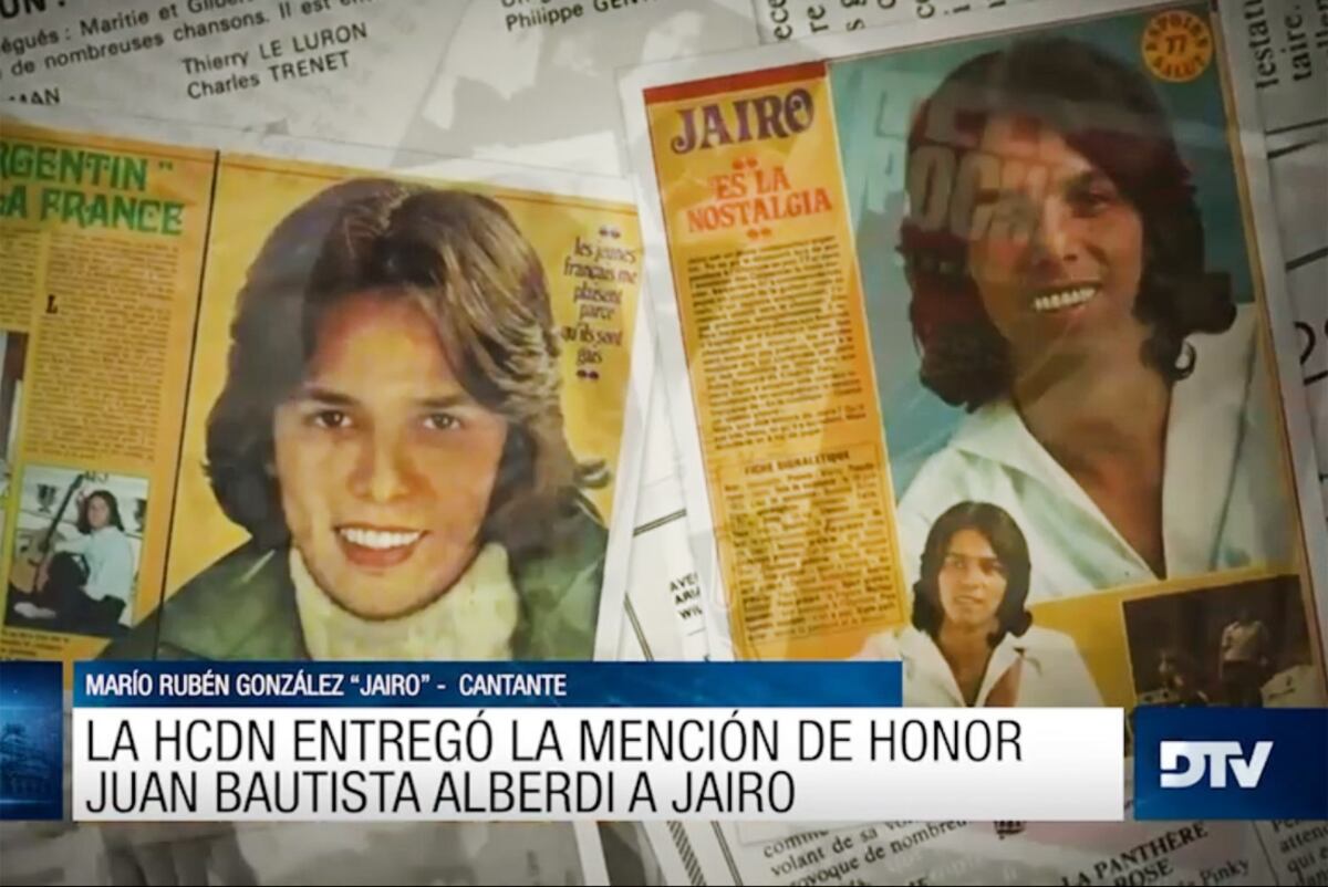 "Jairo" recibe la mención de honor Juan Bautista Alberdi (Imagen captura de video) / Honorable Cámara de Diputados
