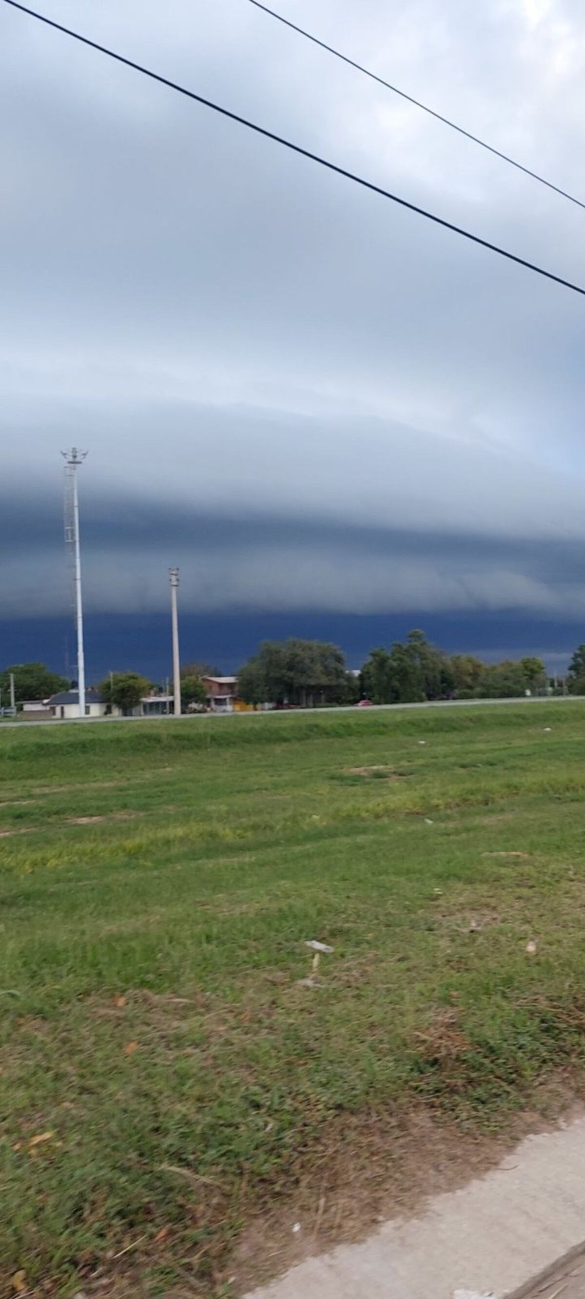 Así llegaba la tormenta a Río Segundo. (X: magranetto)