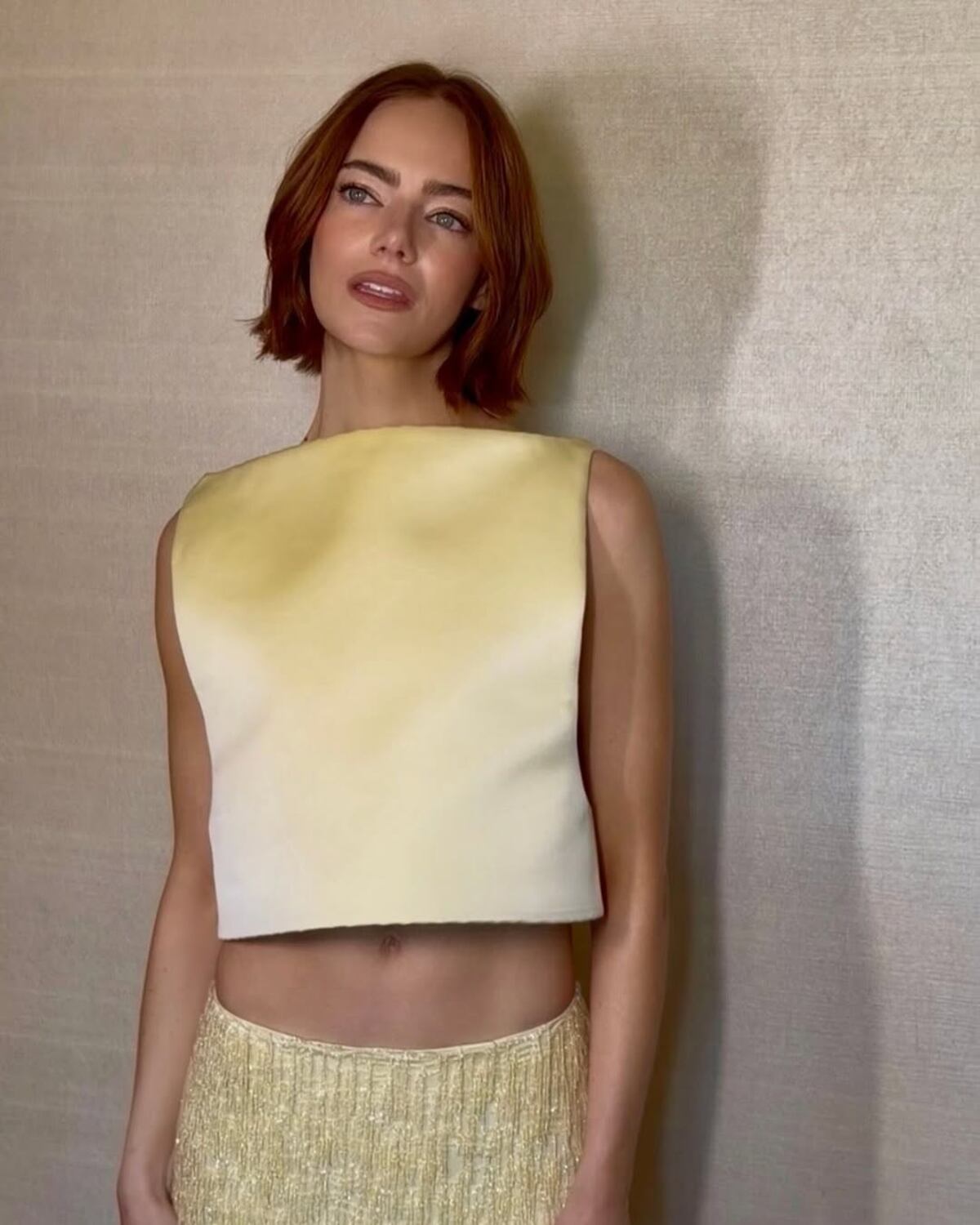 Emma Stone en los Globos de Oro.
