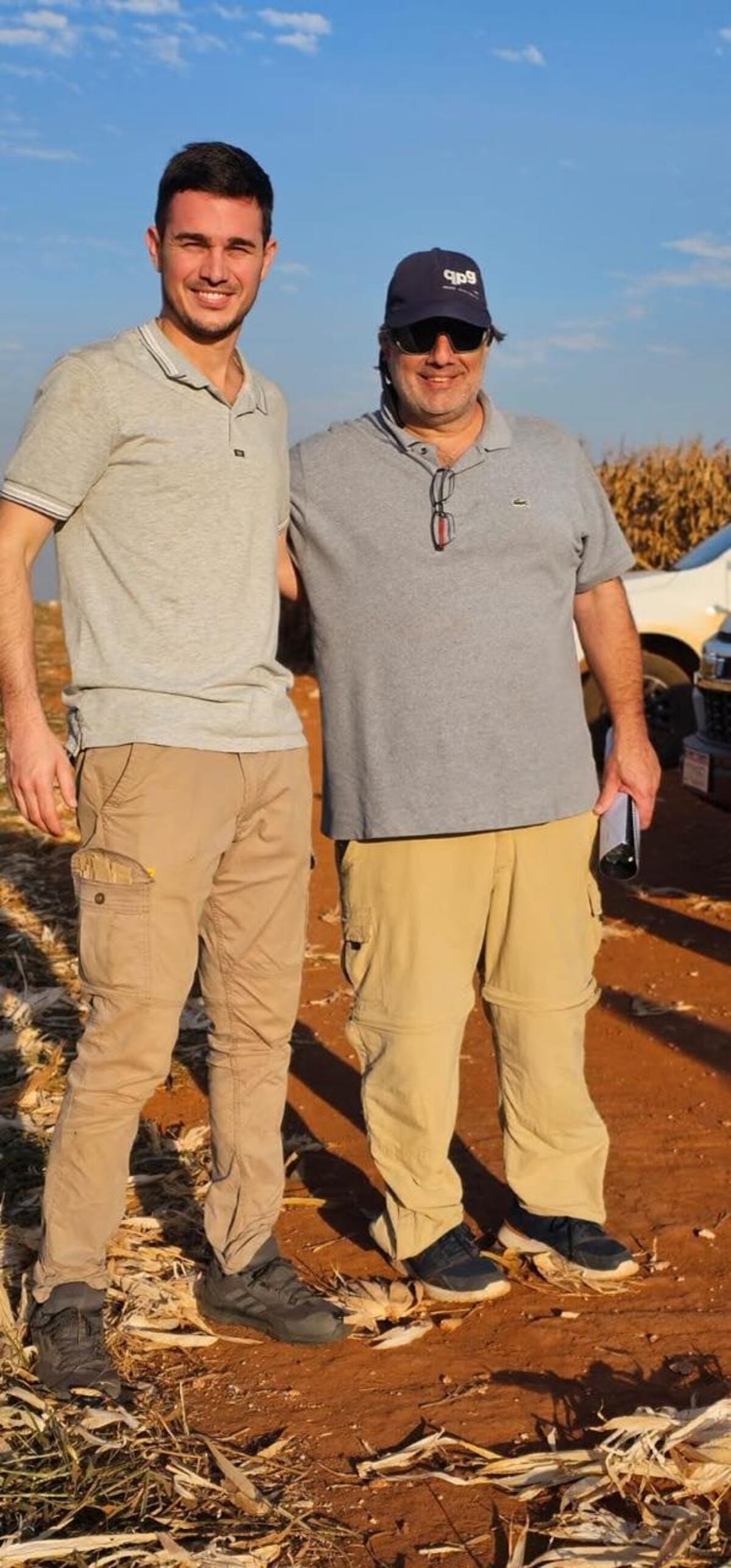 ASESORES. Federico Tocheto y Pablo Solfanelli, el "staff" técnico de Grupo Río Seco.