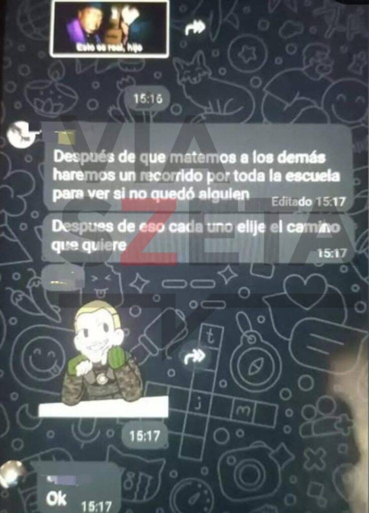 Los escalofriantes chats de la escuela en Ingeniero Matchswitz.