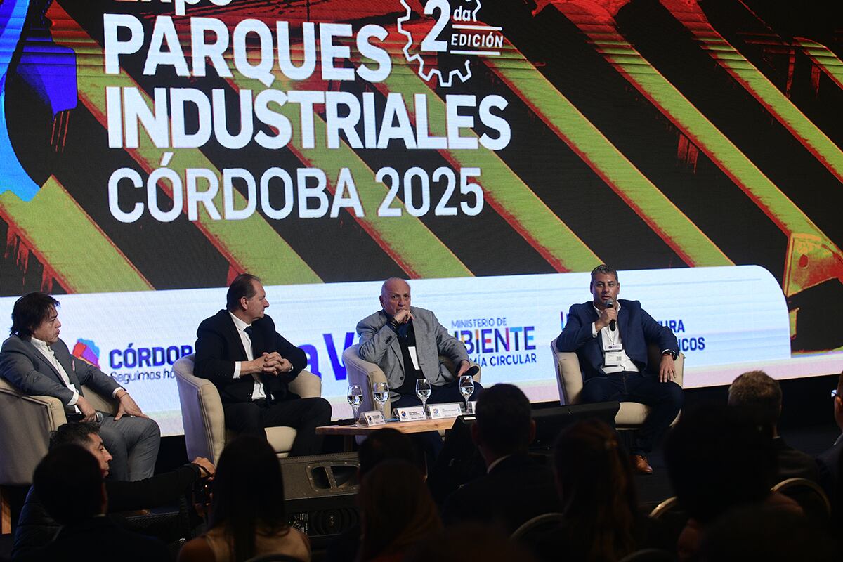 Expo Parques Industriales 2025. Conversatorio sobre Sustentabilidad e Innovación. (Ramiro Pereyra / La Voz)
