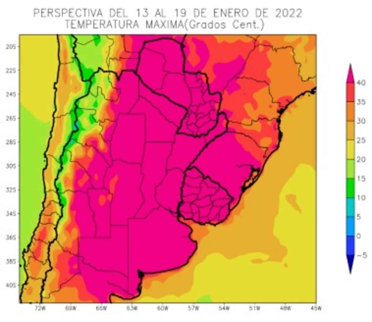 PRONÓSTICOS EN CÓRDOBA. Entre el 13 y el 19 de enero.