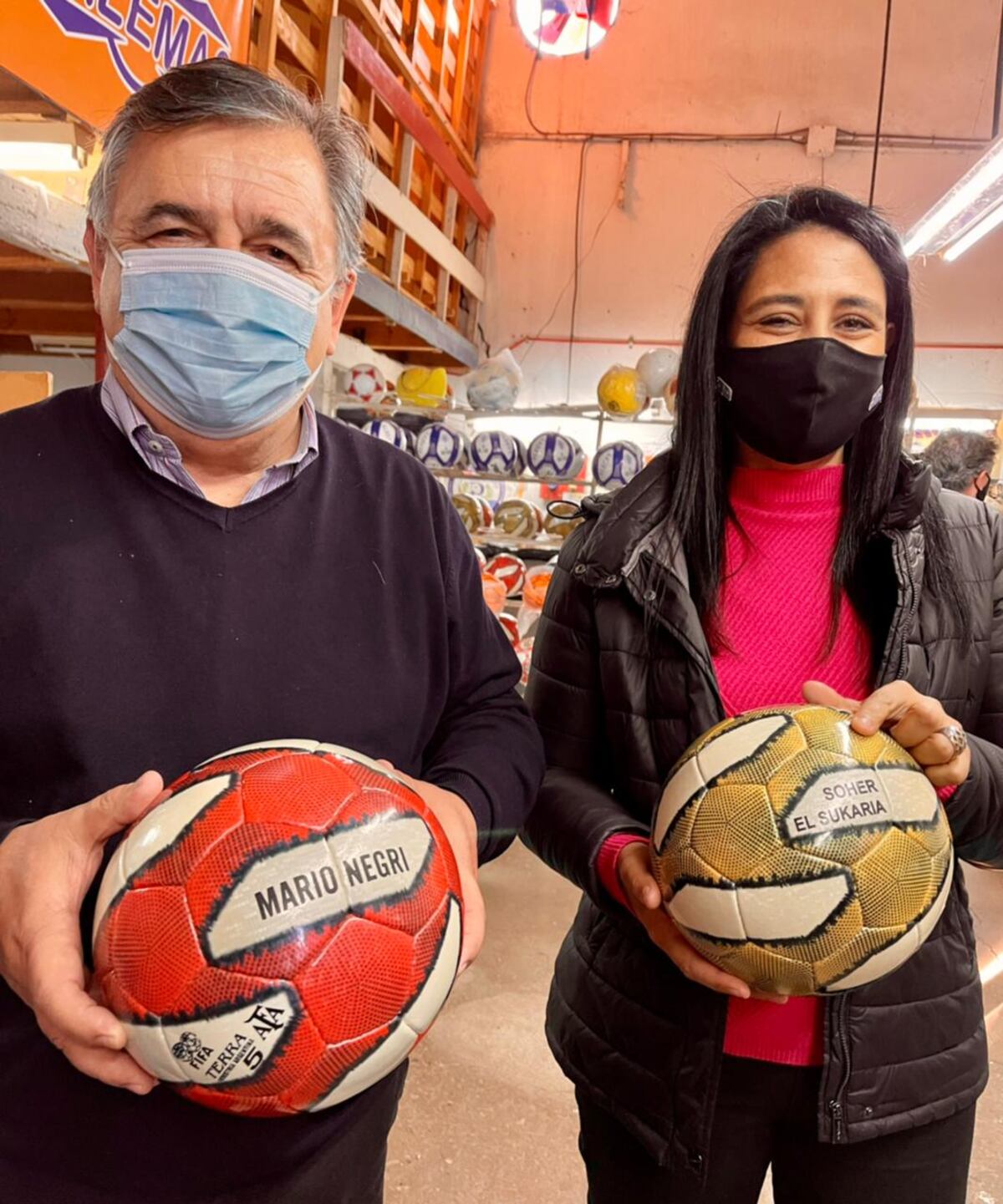 Mario Negri y Soher el Sukaria en campaña para las Paso 2021. (La Voz)