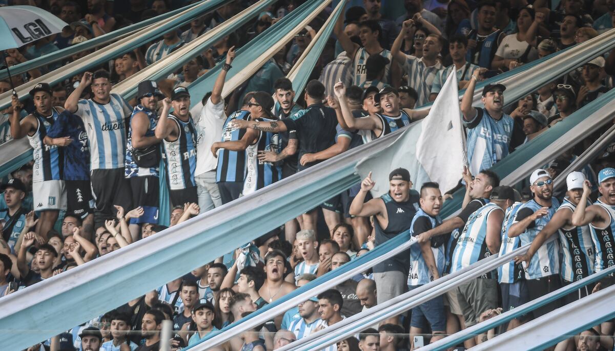 Hinchada de Racing Club HinchasBarra Barrabrava Foto Federico Lopez Claro