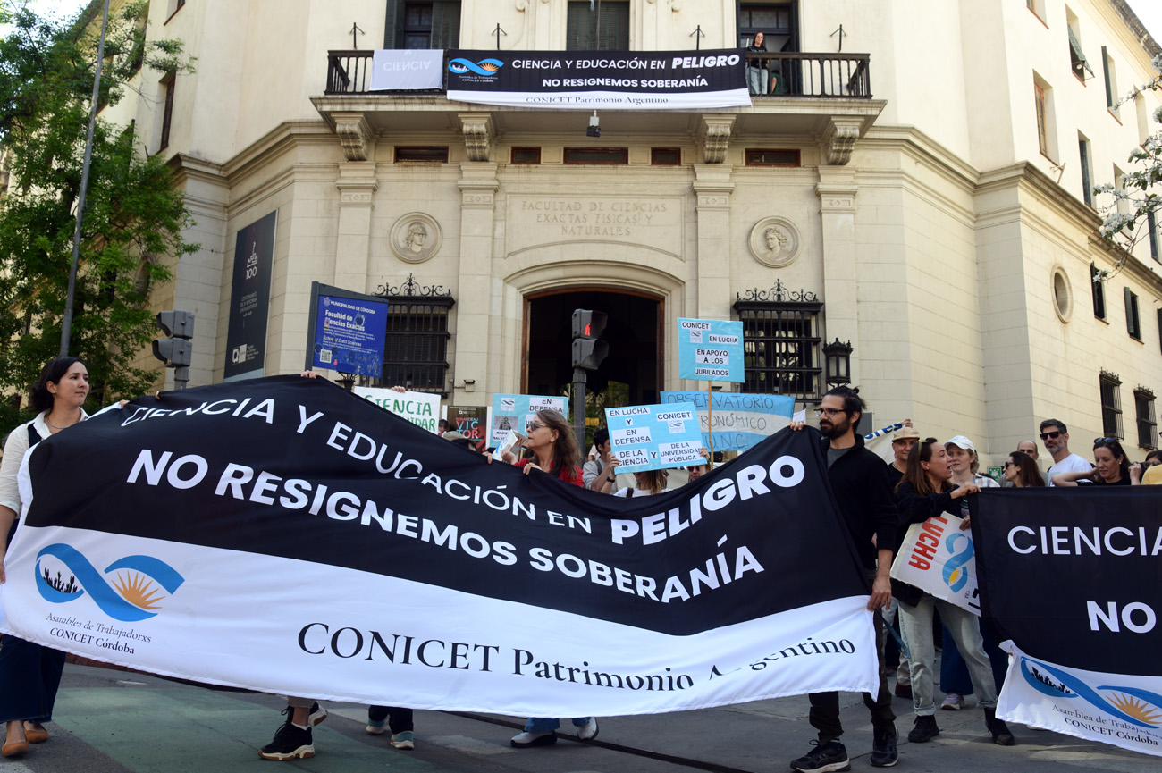 Conicet se moviliza para pedir por la ley de emergencia en ciencia Ramiro Pereyra /La Voz