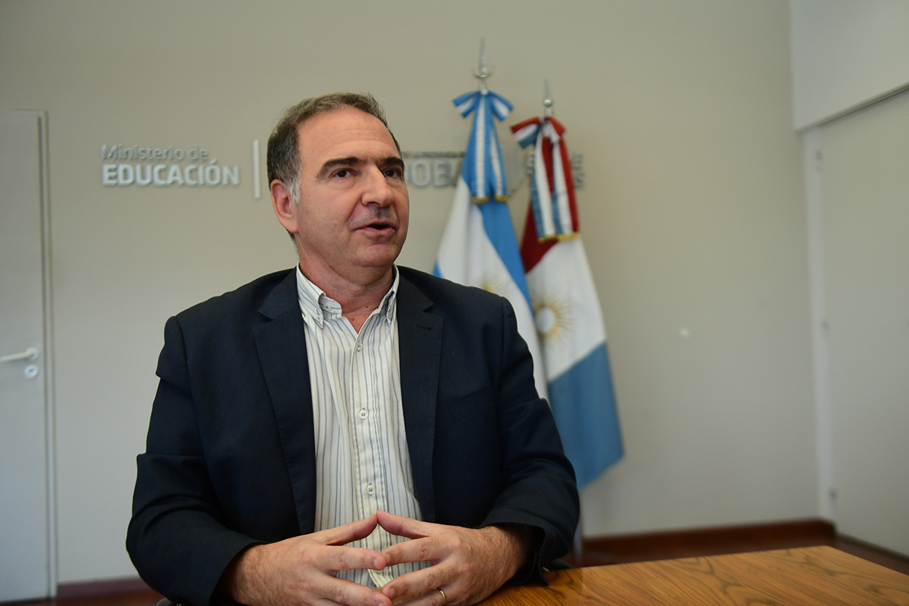 Horacio Ferreyra, ministro de Educación de Córdoba. (Ramiro Pereyra 7 La Voz)