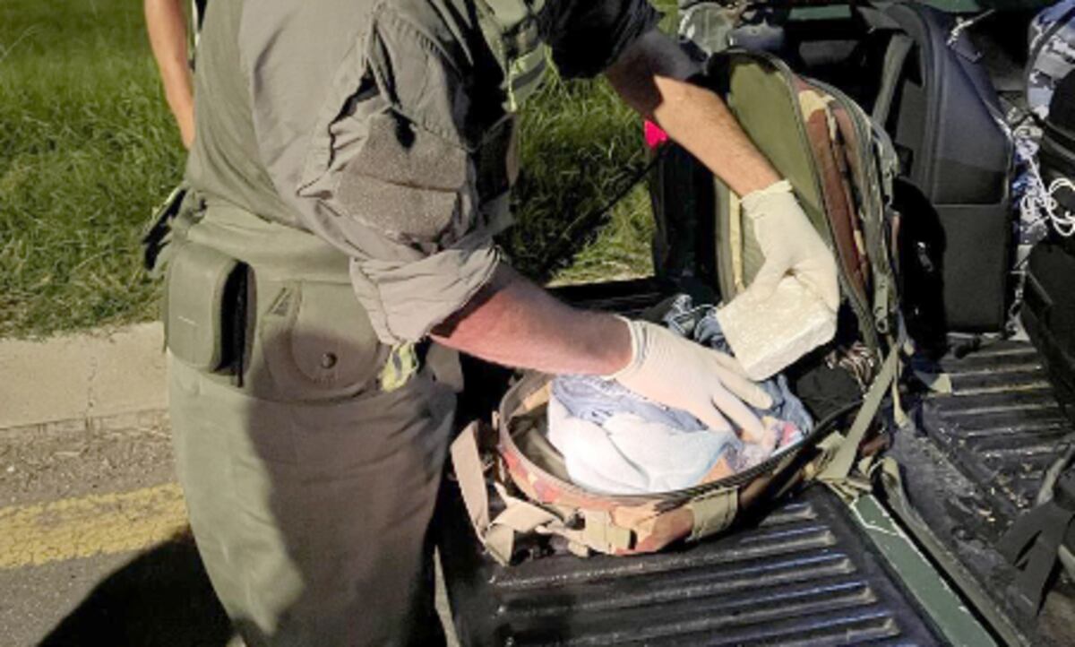 La droga secuestrada. (Gendarmería)
