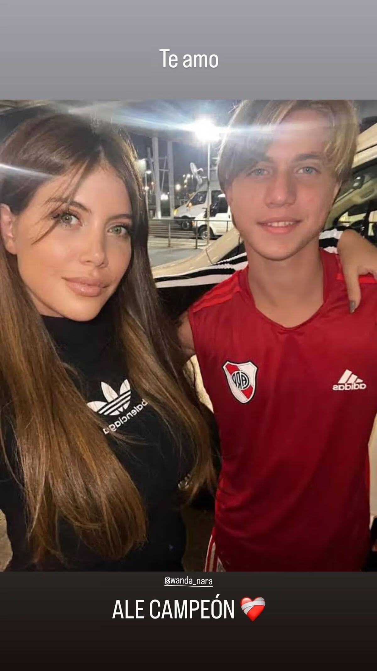 Las felicitaciones de Valentino para su mamá. (Instagram Valentino López)