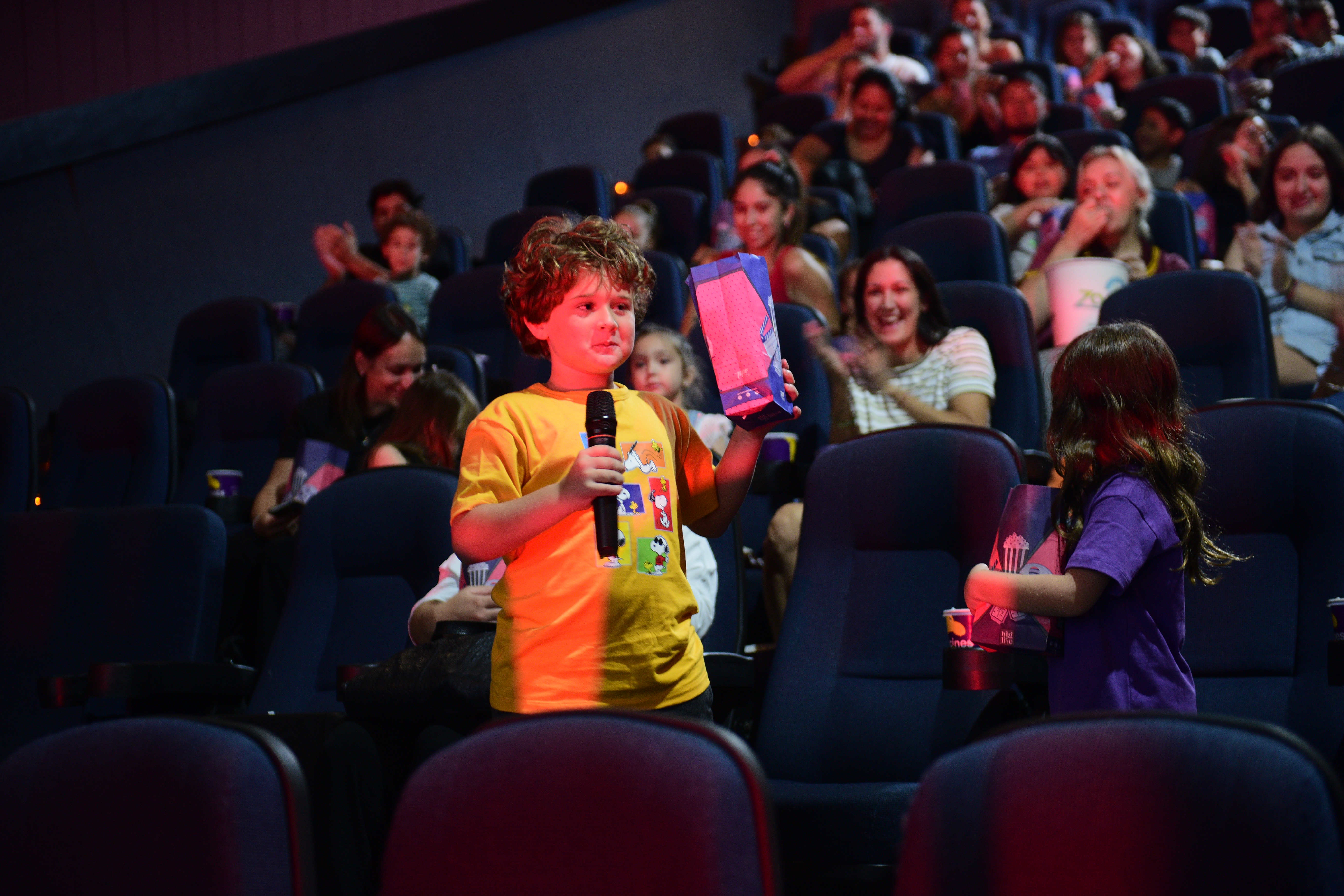 Hinchas de Instituto asistieron a un función de cine en los cines del Dino como parte de una acción de Club La Voz con socios. (Javier Ferreyra / La Voz)
