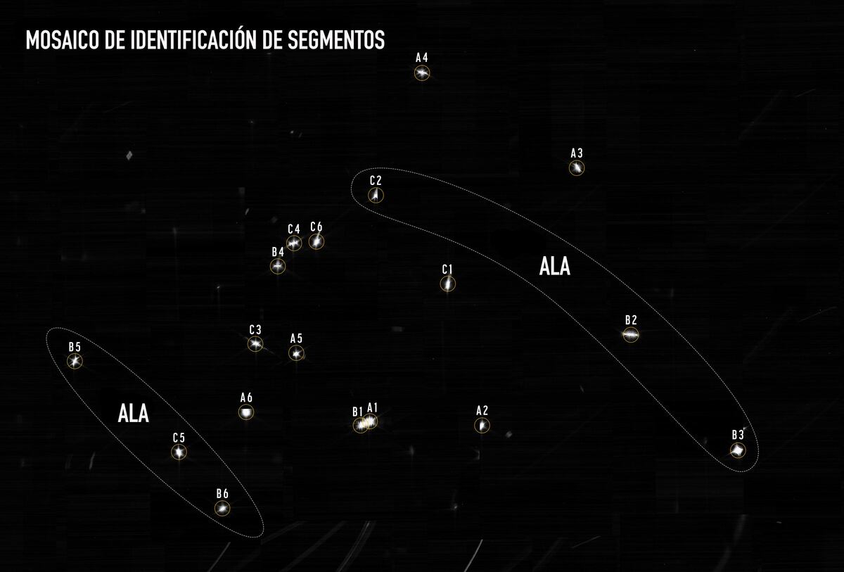 En realidad, los puntos de luz se tratan de una sola estrella. La foto es una referencia para que los astrónomos puedan enfocar el espejo del Webb. (Nasa)