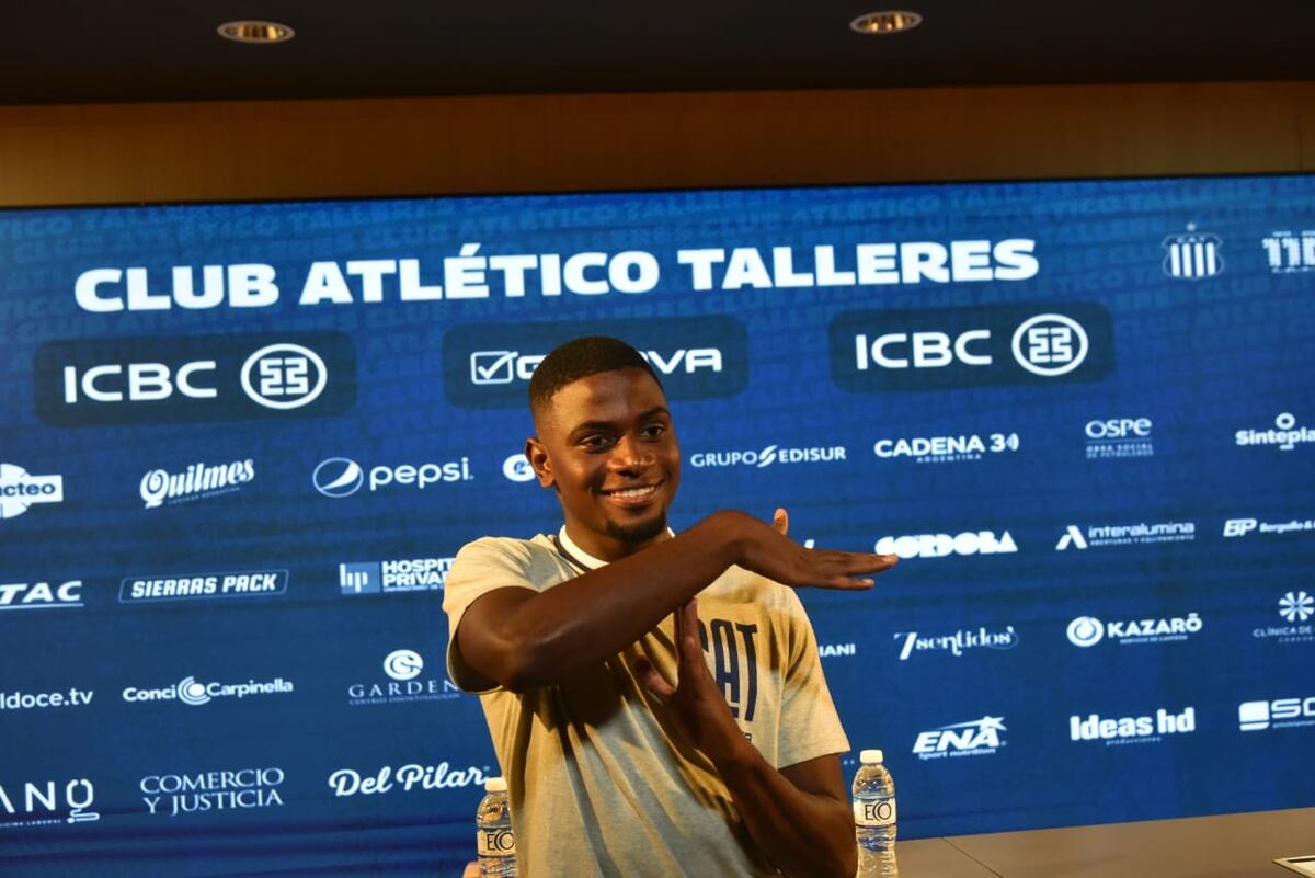 Luis Miguel Angulo, nuevo refuerzo de Talleres. Viene de Colombia. (Facundo Luque La Voz)