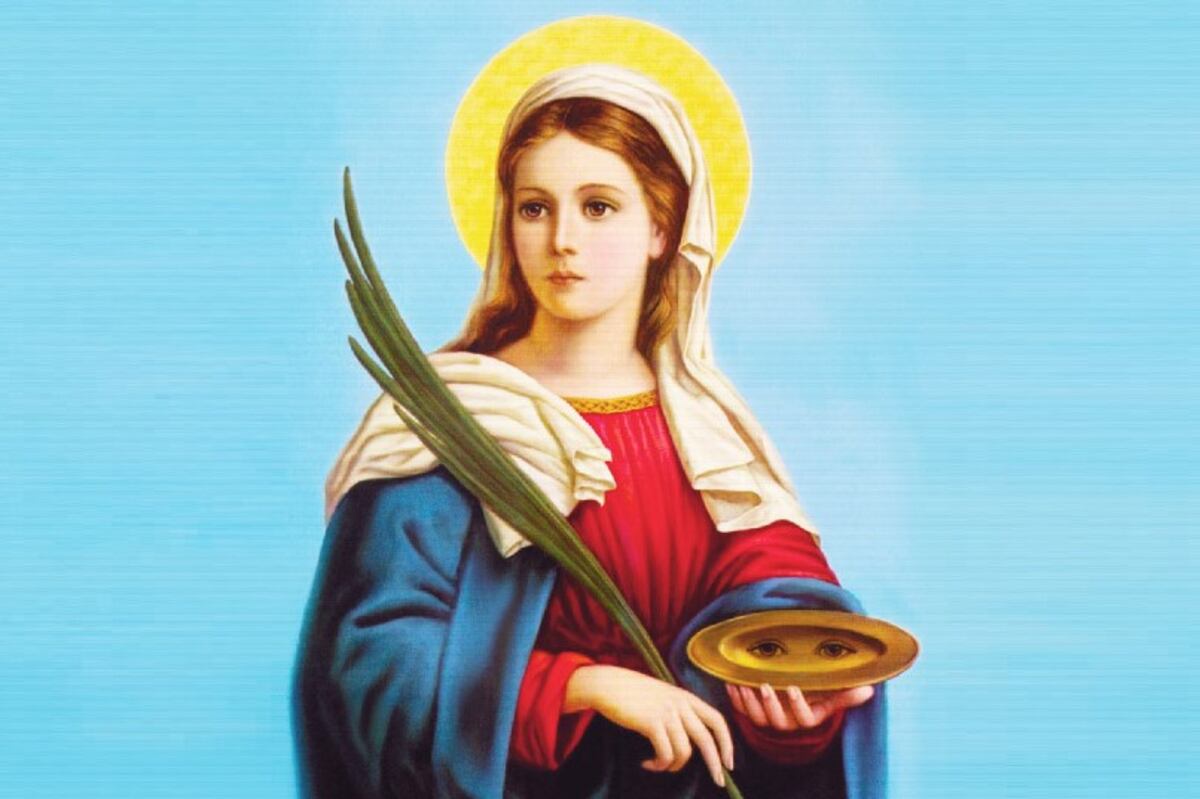 El Santo del día: Santa Lucía. (Web)