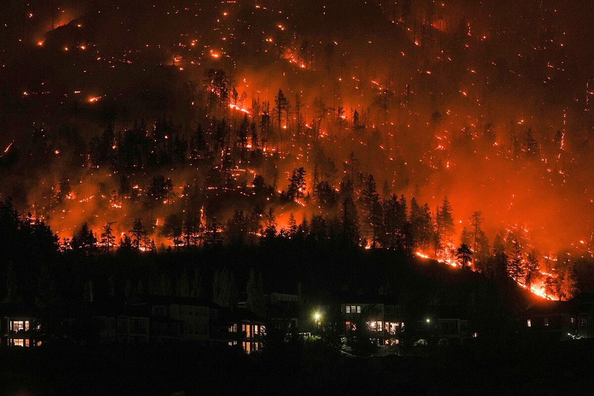 El incendio forestal de McDougall Creek