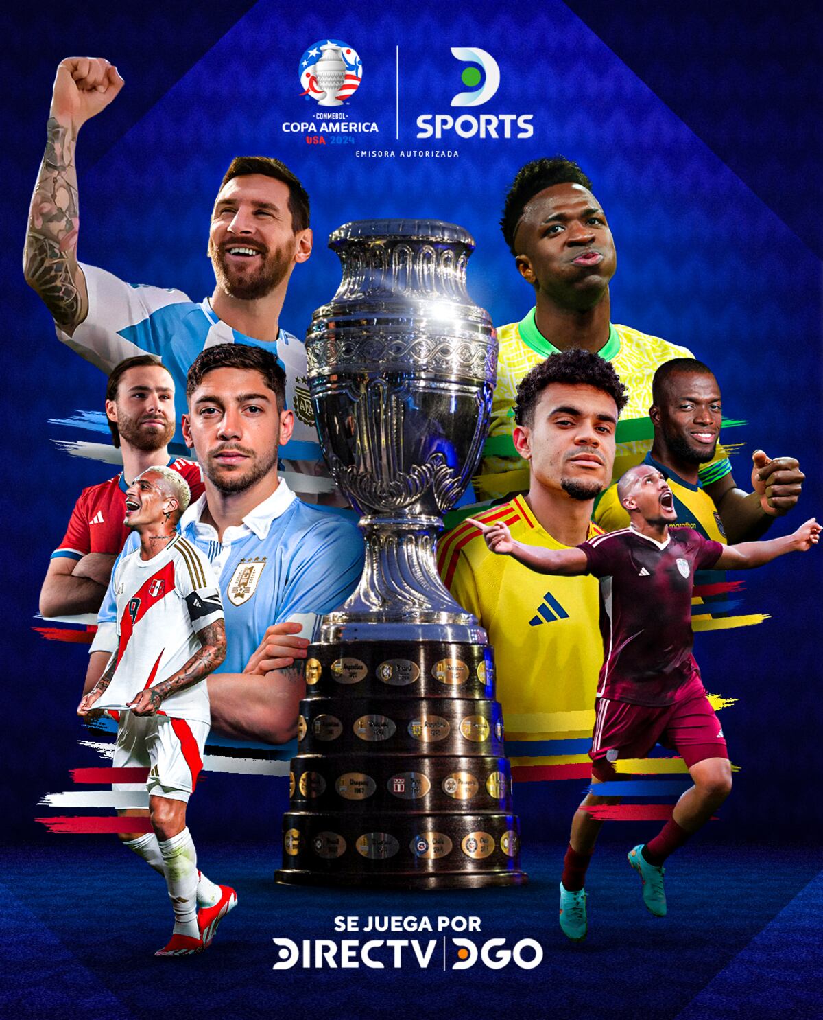 DirecTV transmitirá los partidos de la Copa América para Argentina. (Prensa DirecTV)