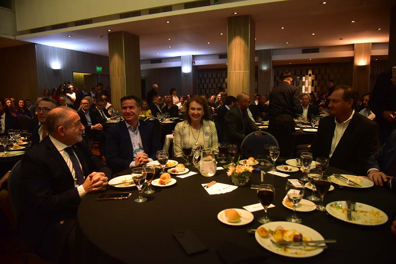 Diana Mondino Ministra de Relaciones Exteriores en la Bolsa de Comercio de Córdoba. (Pedro Castillo / La Voz)