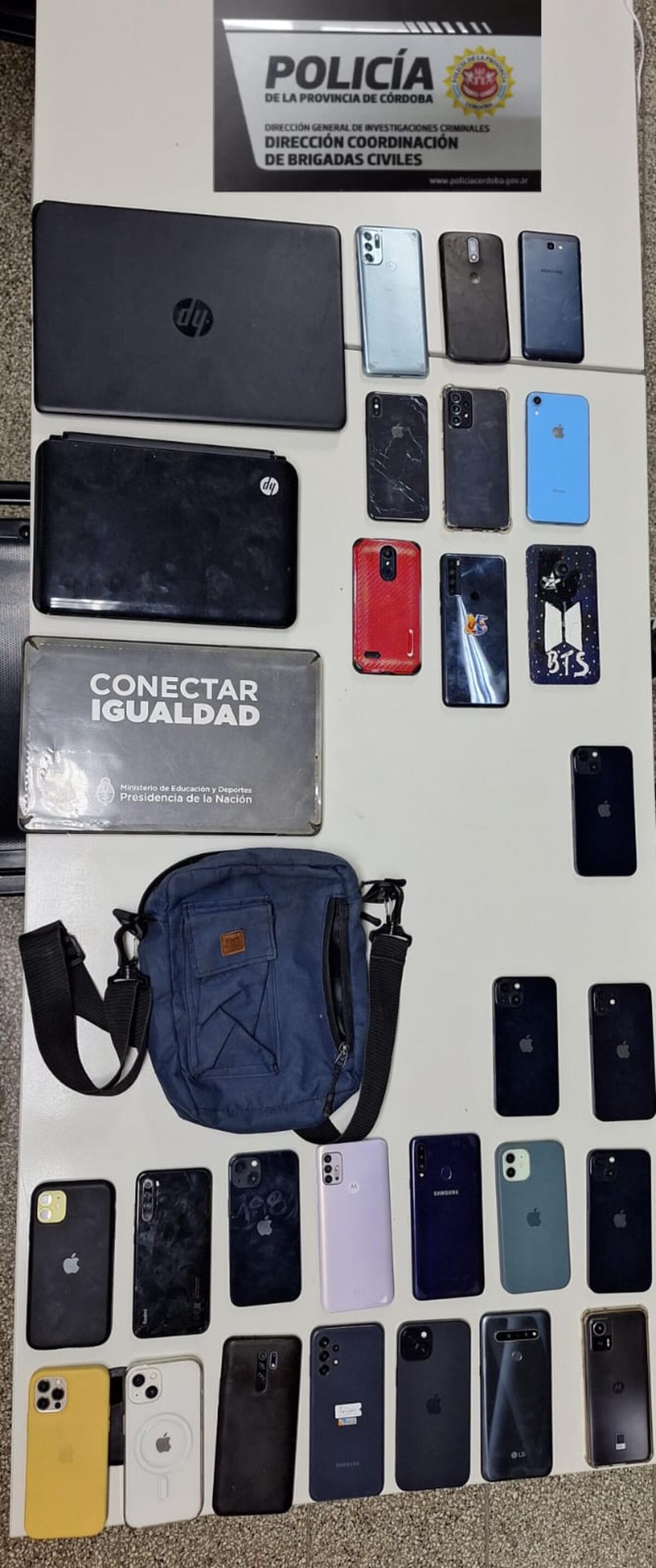 Cayó una banda que robaba celulares en recitales en Córdoba y Buenos Aires.