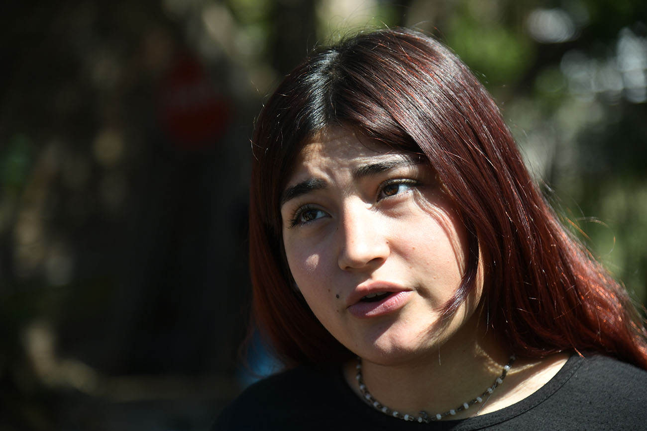 Lara Charras. Participa del emprendimiento escolar (Ramiro Pereyra/La Voz).