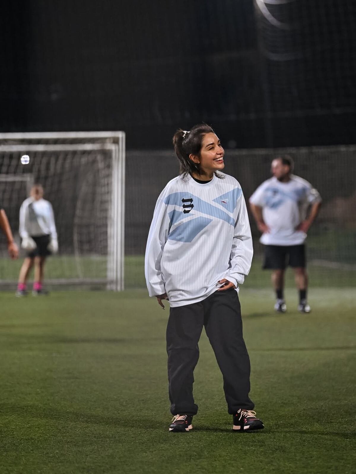 María Becerra jugó al fútbol con Arcangel (Instagram de María Becerra)
