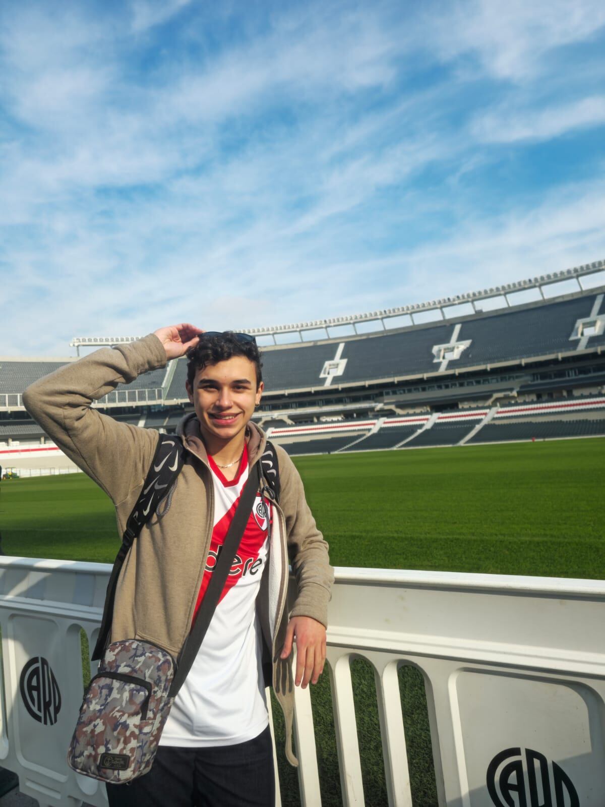 Jerónimo Ledesma Padilla, 18 años, estudia traducción de inglés y fanático de River. (Gentileza)