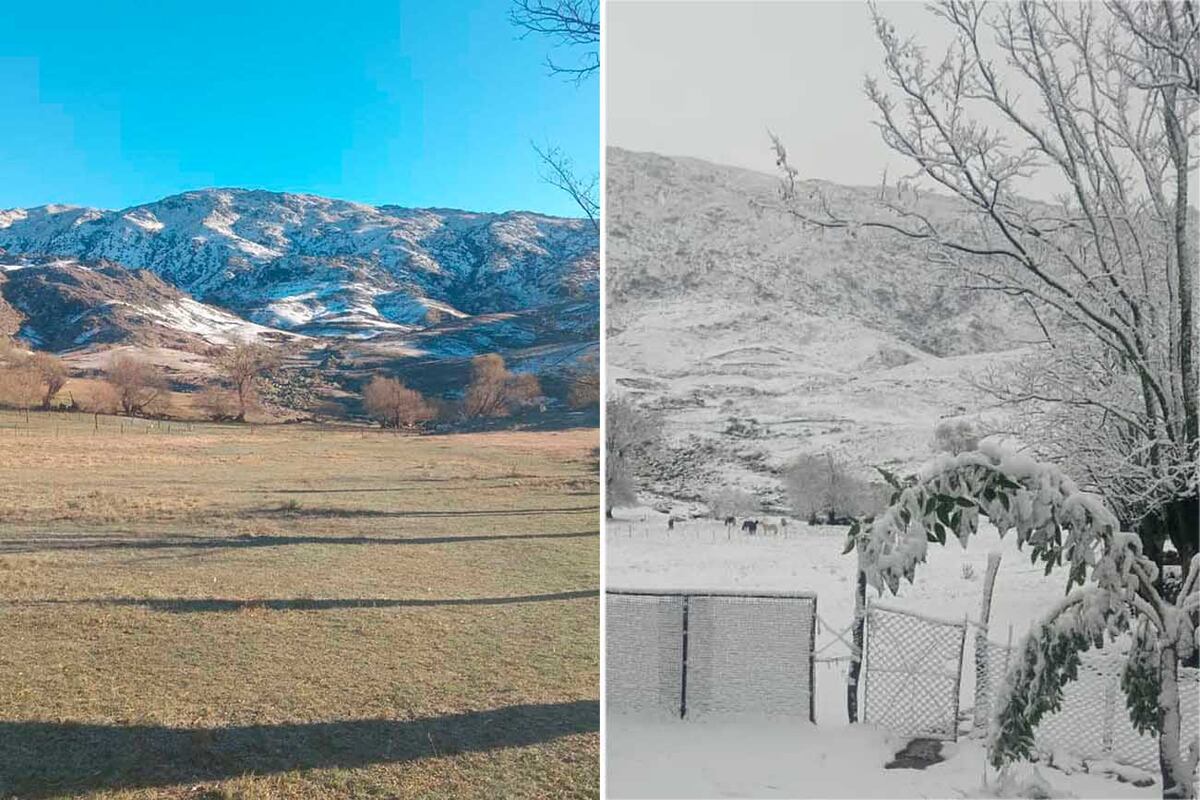 Nieve en la Cumbrecita