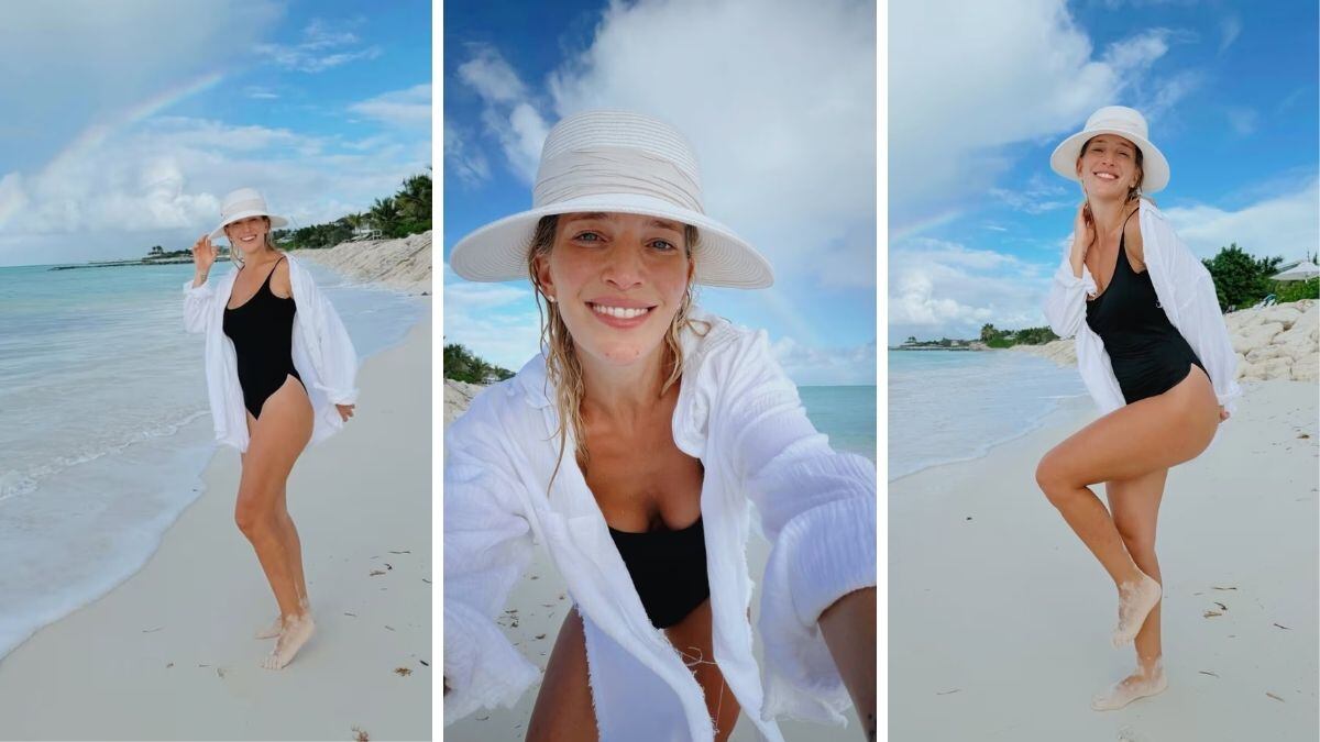 Luisana Lopilato dio cátedra de moda este verano, en un día de playa.